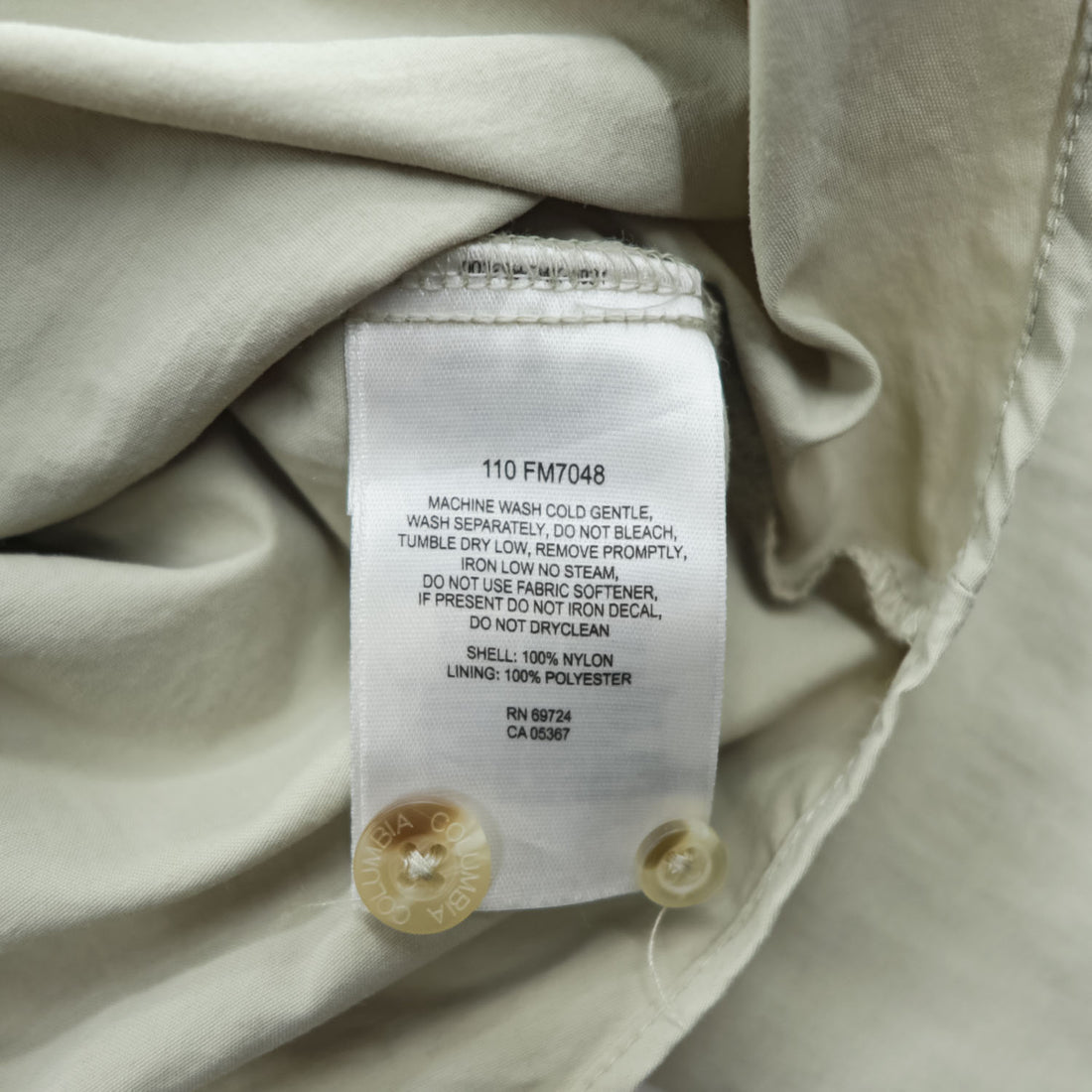 Columbia フィッシングシャツ BAHAMA 2 PFG 長袖シャツ M ベージュ OMNI-SHADE UPF50 ボタンダウン FM7048