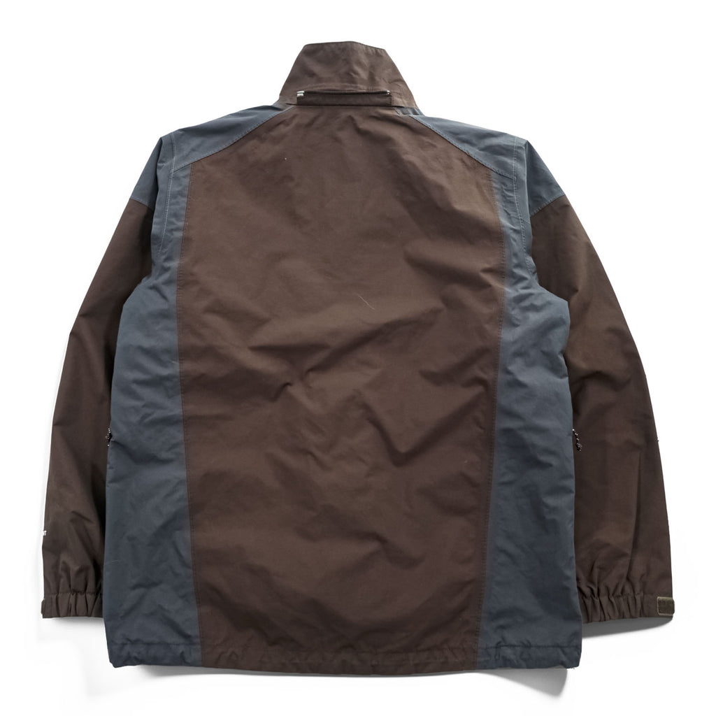 THE NORTH FACE マウンテンジャケット HYVENT 防水 シェル レインジャケット M グレー ブラウン ジップインジップ 透湿 AYTJ