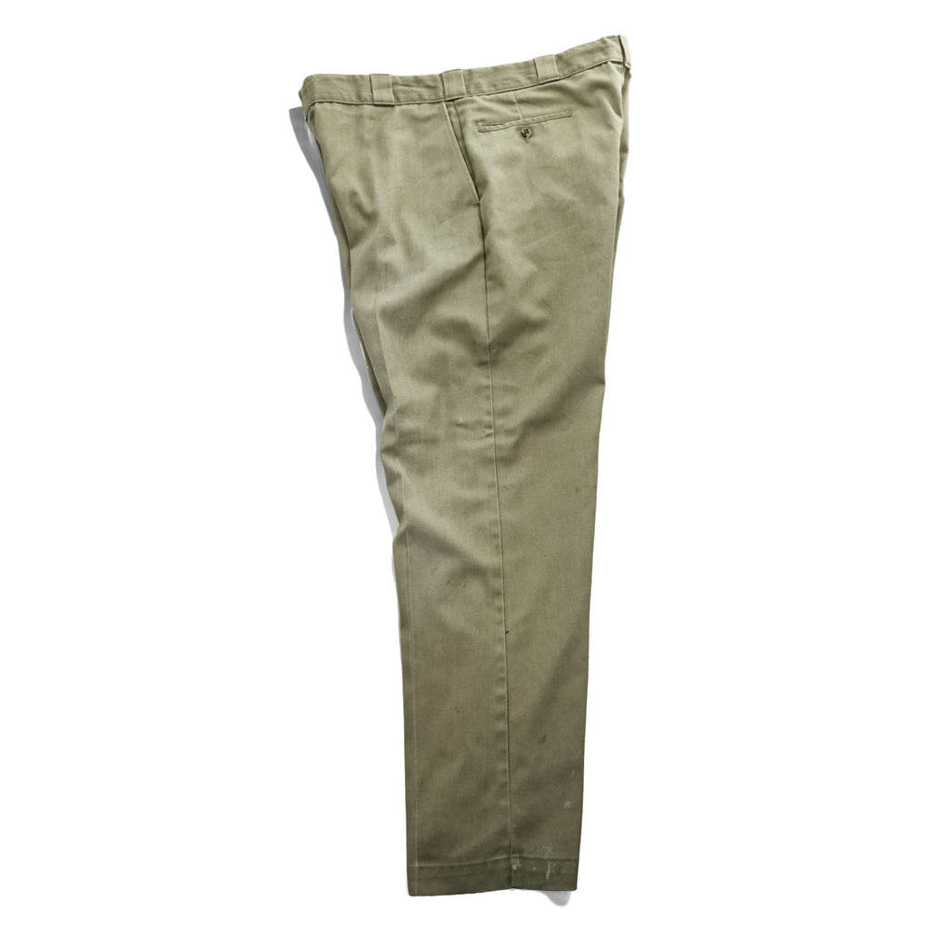 Dickies 90年代 USA製 ヴィンテージ ワークパンツ チノパンツ 40×32 ベージュ 圧着タグ TALONジップ