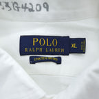 Polo Ralph Lauren 長袖 オックスフォード シャツ XL ホワイト ストレッチ STRETCH OXFORD ウイングフット NYCグラフィック ステンシル