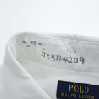 Polo Ralph Lauren 長袖 オックスフォード シャツ XL ホワイト ストレッチ STRETCH OXFORD ウイングフット NYCグラフィック ステンシル
