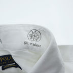 Polo Ralph Lauren 長袖 オックスフォード シャツ XL ホワイト ストレッチ STRETCH OXFORD ウイングフット NYCグラフィック ステンシル