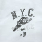 Polo Ralph Lauren 長袖 オックスフォード シャツ XL ホワイト ストレッチ STRETCH OXFORD ウイングフット NYCグラフィック ステンシル