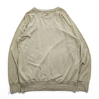 FilMelange 日本製 クルーネック スウェット XL ベージュ 天竺 ラグランスリーブ