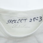SKOLOCT × Midorikawa 七分袖 Tシャツ オフホワイト コットン ラウンドカット