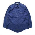 Dickies 90年代 USA製 ヴィンテージ 長袖 ワークシャツ M ネイビー T/Cツイル