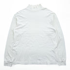 KAPTAIN SUNSHINE 日本製 ロングスリーブ カットソー モックネック 長袖 Tシャツ L ホワイト SUVIN SUPIMA TUBE L/S HIGH NECK TEE スーピマコットン KS20FCS11