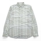 BURBERRY LONDON 長袖 ドレスシャツ L グレー メガチェック Tailored Fit