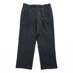 LAUREN RALPH LAUREN 90年代 ヴィンテージ スラックス パンツ L グレー チェック 2タック プリーツ ダブルカフス
