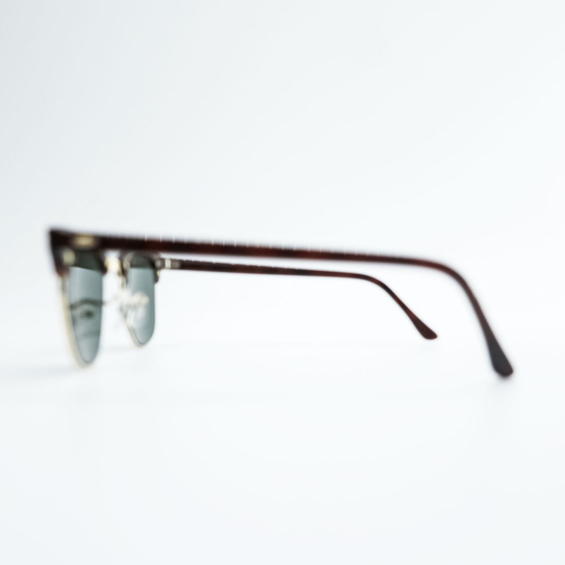 Ray-Ban 90年代 B&L ボシュロム社 USA製 ヴィンテージ サングラス CLUB MASTER クラブマスター ハーフリム ベッコウ W0366 WRAW