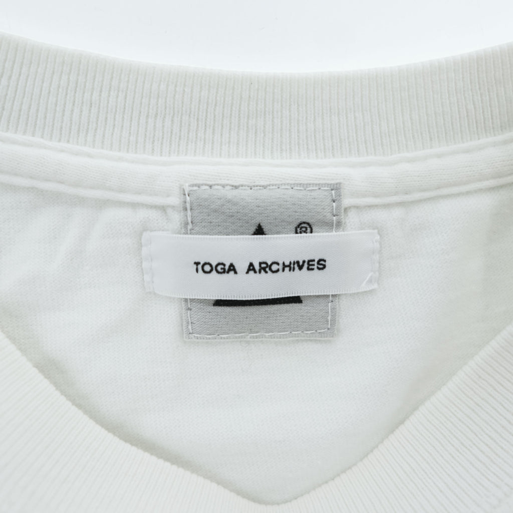 TOGA ARCHIVES × Mongolian Chops T-Shirt S White TOGA Love Embroidery