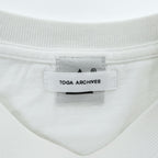 TOGA ARCHIVES × Mongolian Chops T-Shirt S White TOGA Love Embroidery