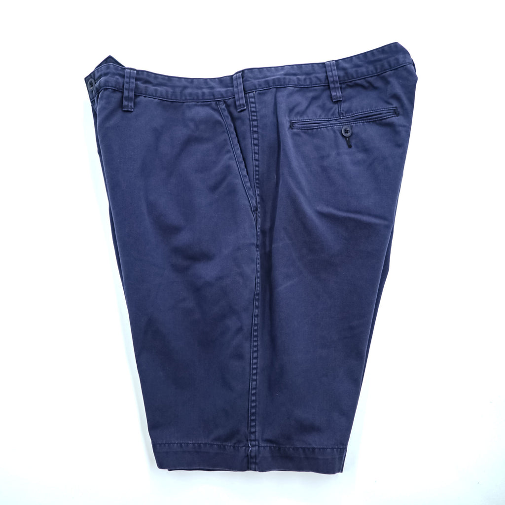 Polo Ralph Lauren Relaxed Fit Chino Shorts Navy Cotton W38 Talon Zip Y2K