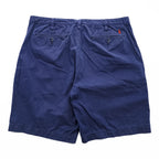 Polo Ralph Lauren Relaxed Fit Chino Shorts Navy Cotton W38 Talon Zip Y2K