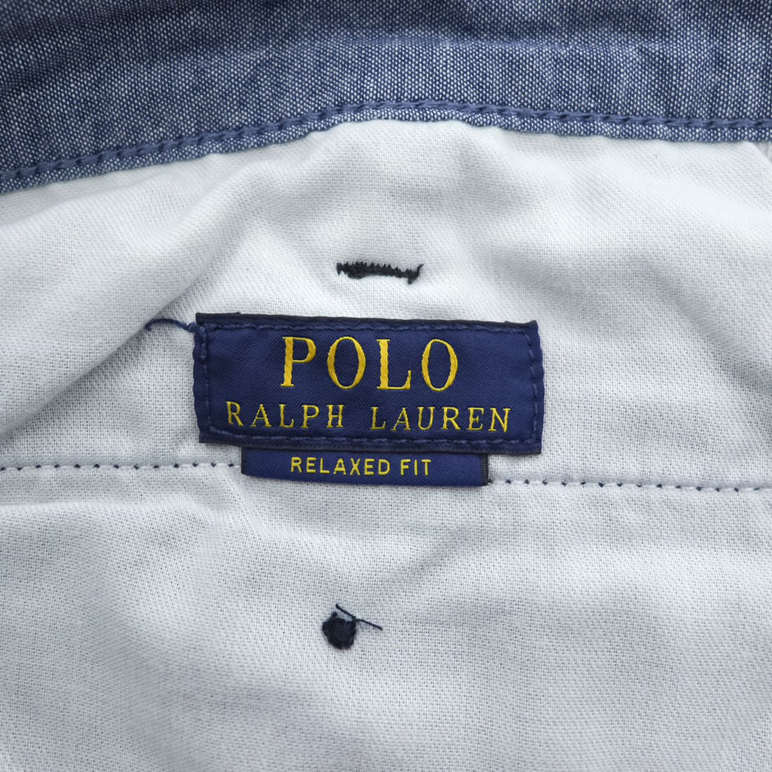 Polo Ralph Lauren Relaxed Fit Chino Shorts Navy Cotton W38 Talon Zip Y2K