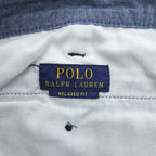 Polo Ralph Lauren Relaxed Fit Chino Shorts Navy Cotton W38 Talon Zip Y2K
