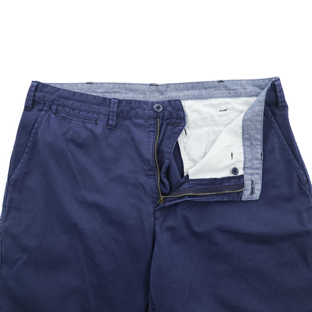 Polo Ralph Lauren Relaxed Fit Chino Shorts Navy Cotton W38 Talon Zip Y2K