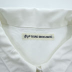 TIGRE BROCANTE Long Sleeve Fishtail Blouse White Free Made in Japan