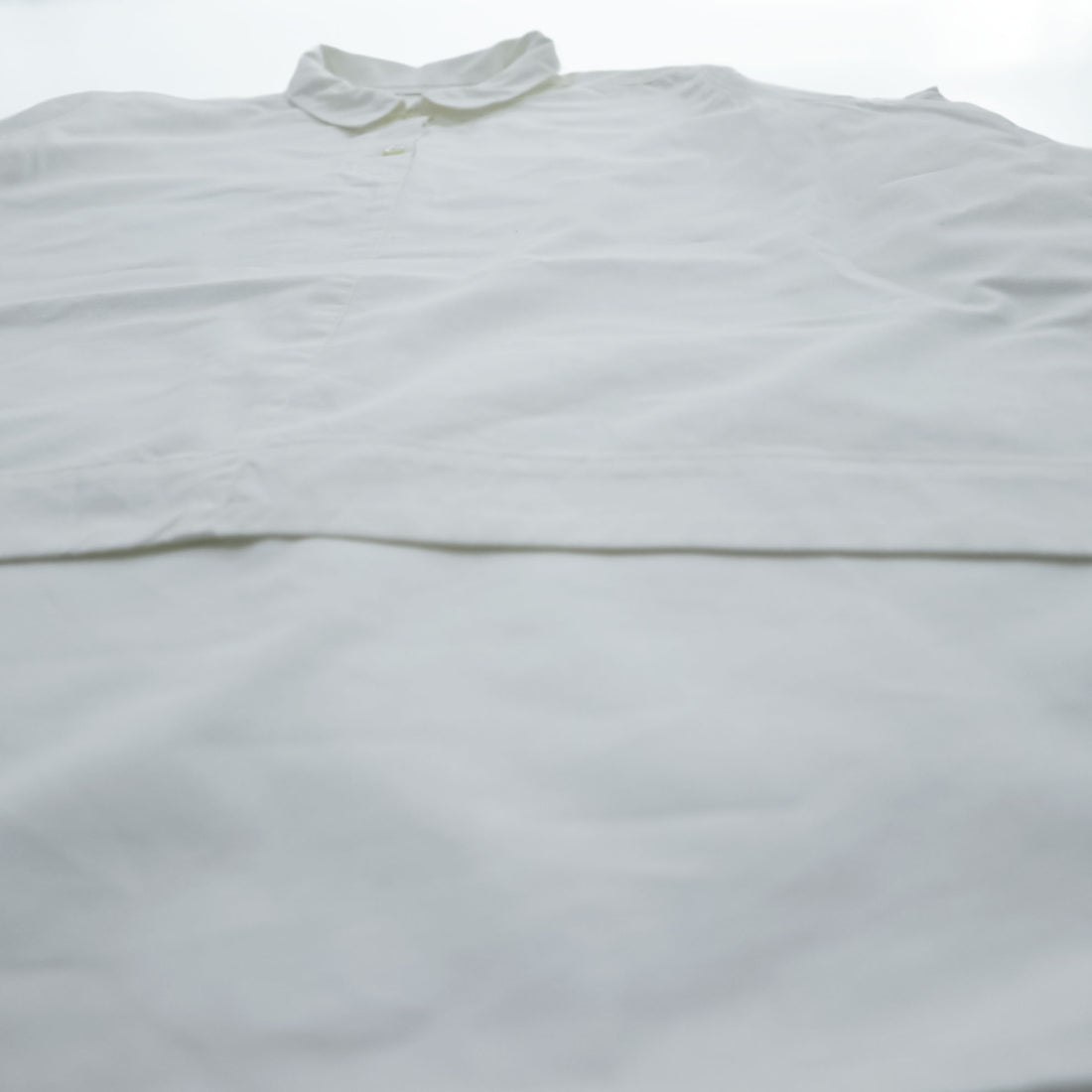 TIGRE BROCANTE Long Sleeve Fishtail Blouse White Free Made in Japan