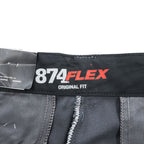 Dickies 874 FLEX ORIGINAL FIT ワークパンツ チノパンツ 33 x 32 チャコールグレー TCツイル センタープレス 874FCH 未使用品