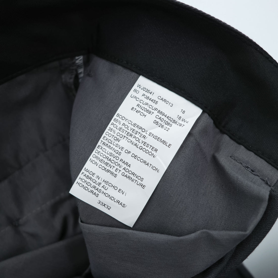 Dickies 874 FLEX ORIGINAL FIT ワークパンツ チノパンツ 33 x 32 チャコールグレー TCツイル センタープレス 874FCH 未使用品
