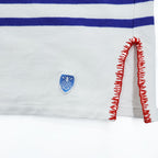 ORCIVAL France-Made Long-Sleeve T-Shirt, XL, White/Blue Striped, × JUPE BY JACKIE