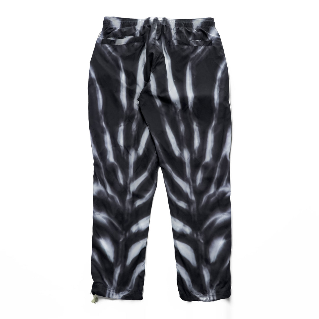 FEAR OF GOD × NIKE トラックパンツ ALLOVER PRINT PANTS ジャージ M ブラック グレー 総柄 ドローコード BV8737-010