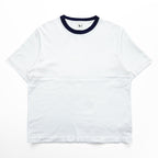 blurhms ROOTSTOCK Bshop別注 リンガーTシャツ 日本製 S ホワイト ネイビー ROOTS21SS48S