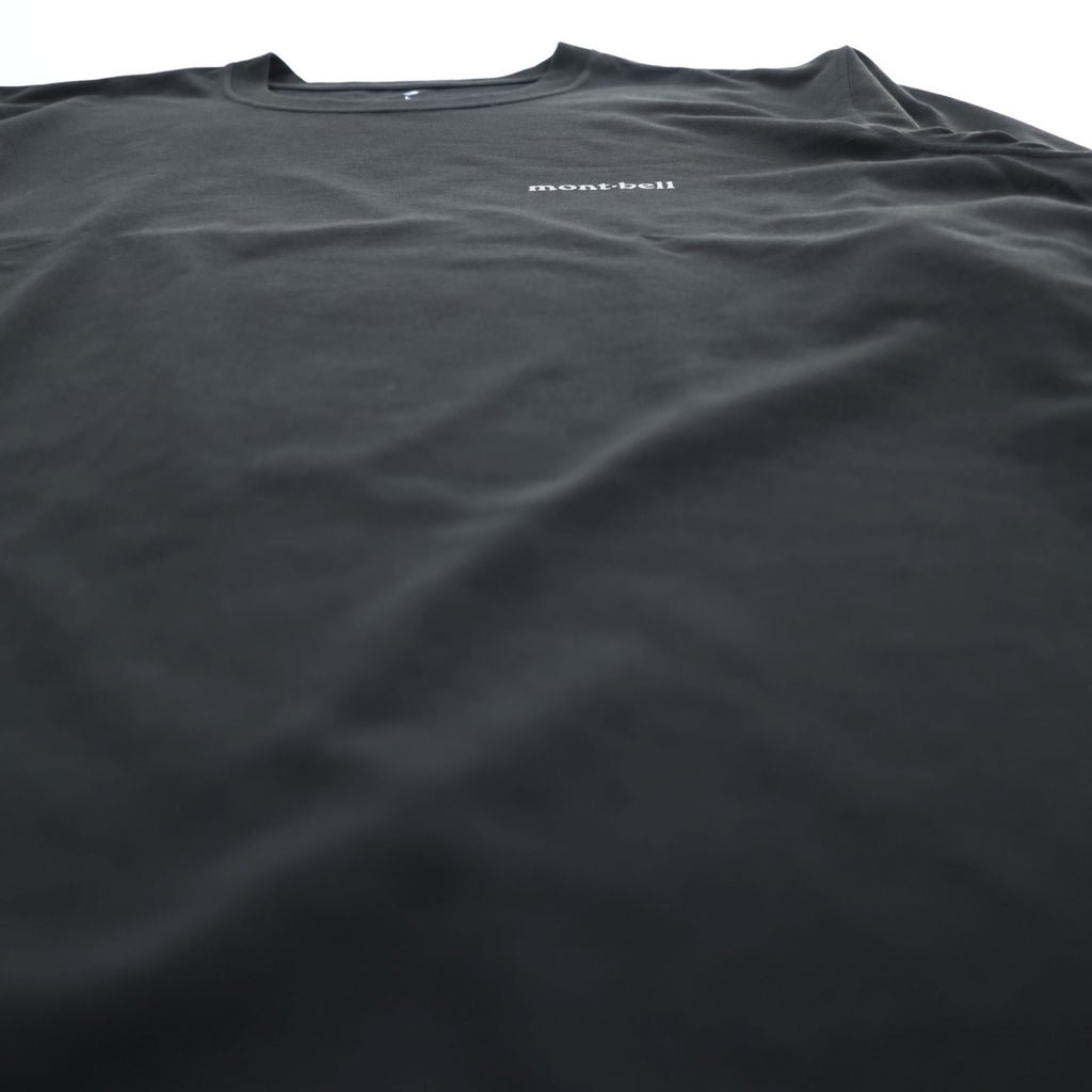 mont-bell 長袖 WIC. ロングスリーブ Tシャツ UVカット ロンT L ブラック 1114688