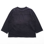 COMOLI 日本製 フットボール Tシャツ 9分袖 カットソー S ネイビー ワイド W03-05007