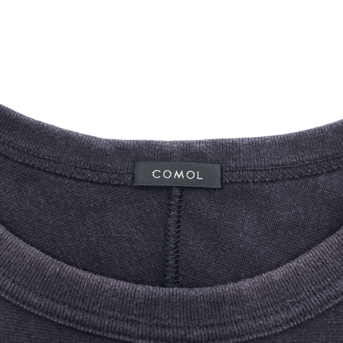 COMOLI 日本製 フットボール Tシャツ 9分袖 カットソー S ネイビー ワイド W03-05007