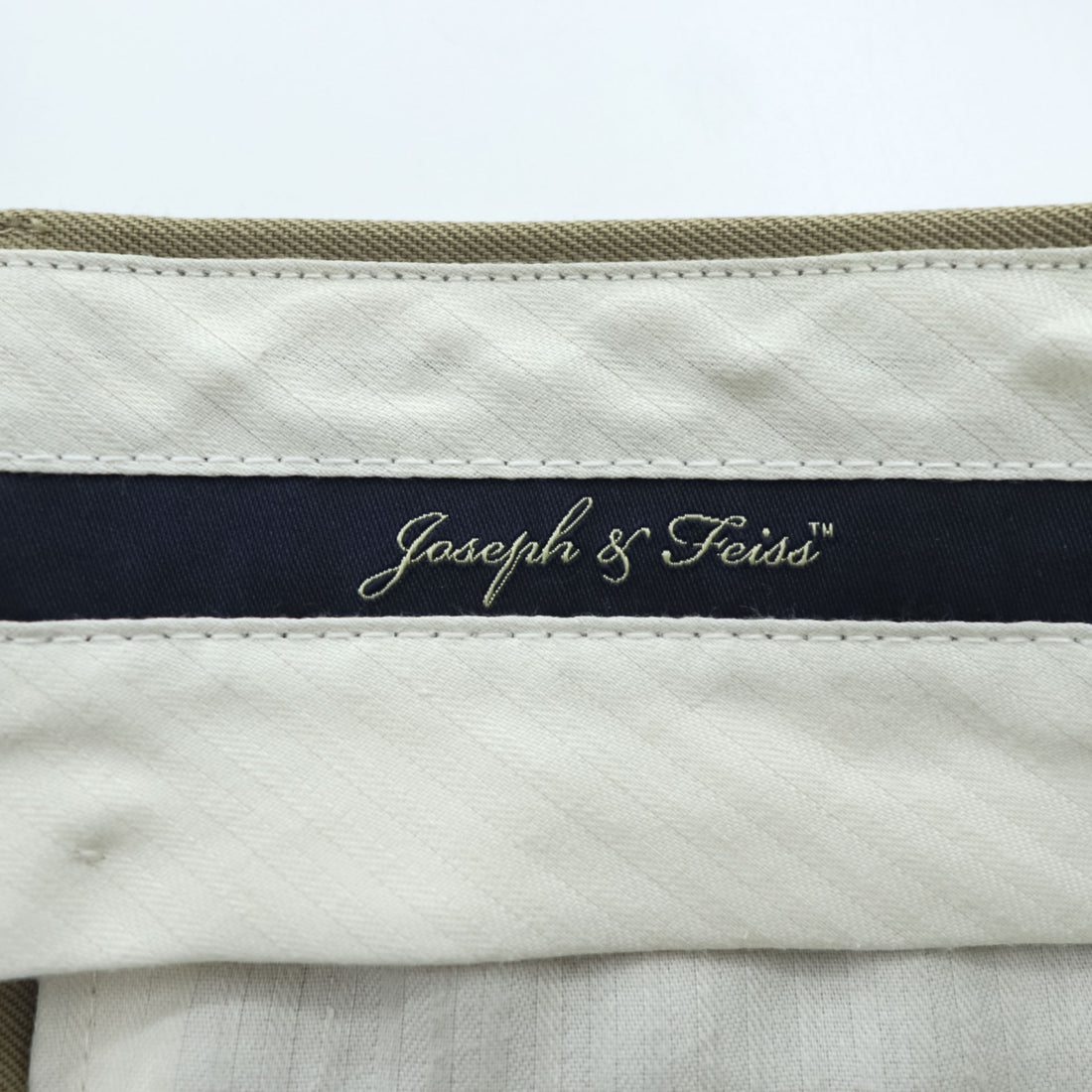 Joseph & Feiss 90年代 ヴィンテージ 2タック ワイド スラックス パンツ L ベージュ プリーツ ダブルカフス