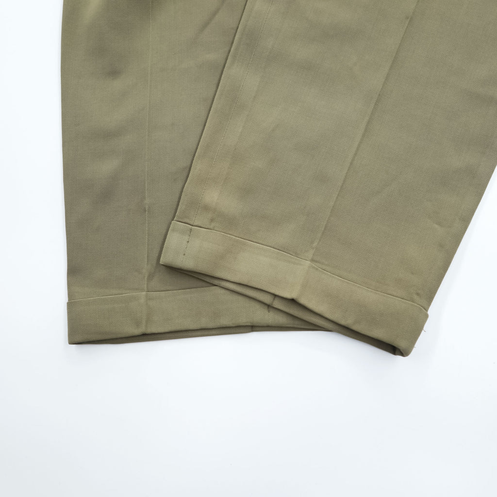 Joseph & Feiss 90年代 ヴィンテージ 2タック ワイド スラックス パンツ L ベージュ プリーツ ダブルカフス