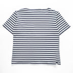 ORCIVAL 日本製 Tシャツ M ホワイト, ネイビー ボーダー COTTON LOURD BORDER POCKET TEE ユニセックス RC-9038