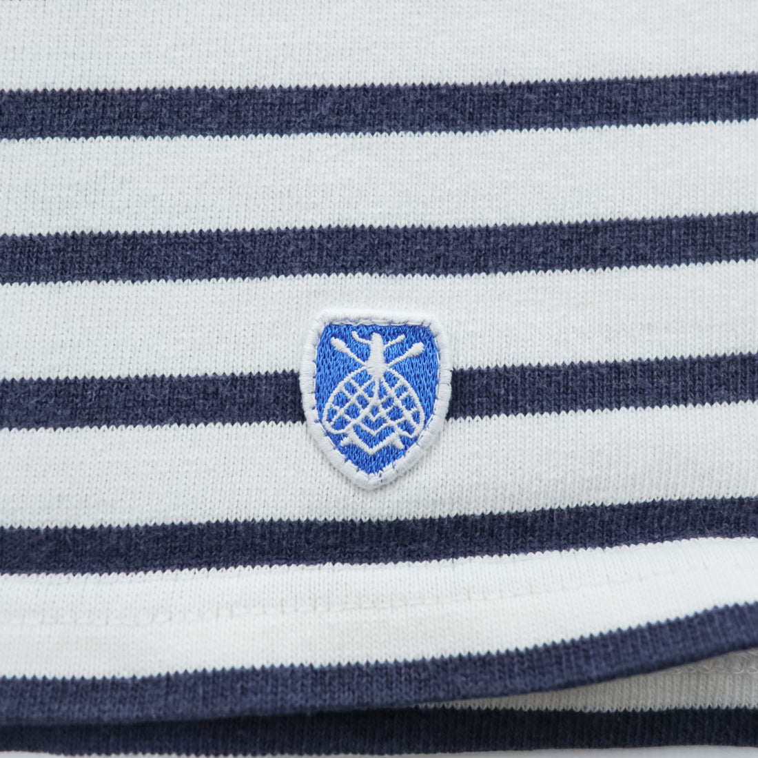 ORCIVAL 日本製 Tシャツ M ホワイト, ネイビー ボーダー COTTON LOURD BORDER POCKET TEE ユニセックス RC-9038