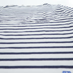 ORCIVAL 日本製 Tシャツ M ホワイト, ネイビー ボーダー COTTON LOURD BORDER POCKET TEE ユニセックス RC-9038