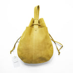 Sasquatchfabrix. レザーヘルメットバッグ leather helmet bag ポーチ ベージュ NATURAL ヌバック 25SS-GOA-003