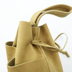 Sasquatchfabrix. レザーヘルメットバッグ leather helmet bag ポーチ ベージュ NATURAL ヌバック 25SS-GOA-003