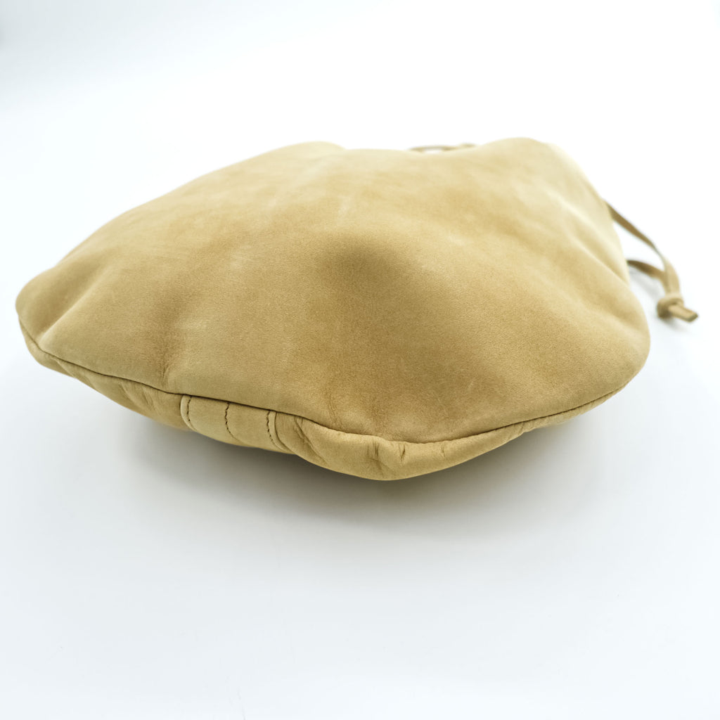 Sasquatchfabrix. レザーヘルメットバッグ leather helmet bag ポーチ ベージュ NATURAL ヌバック 25SS-GOA-003