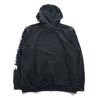 carhartt 袖ロゴ プルオーバー パーカー L ブラック プリント LOOSE FIT カンガルーポケット TS0288-M