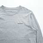 mont-bell ペアスキンコットン 長袖 ロングスリーブ Tシャツ ロンT XL グレー