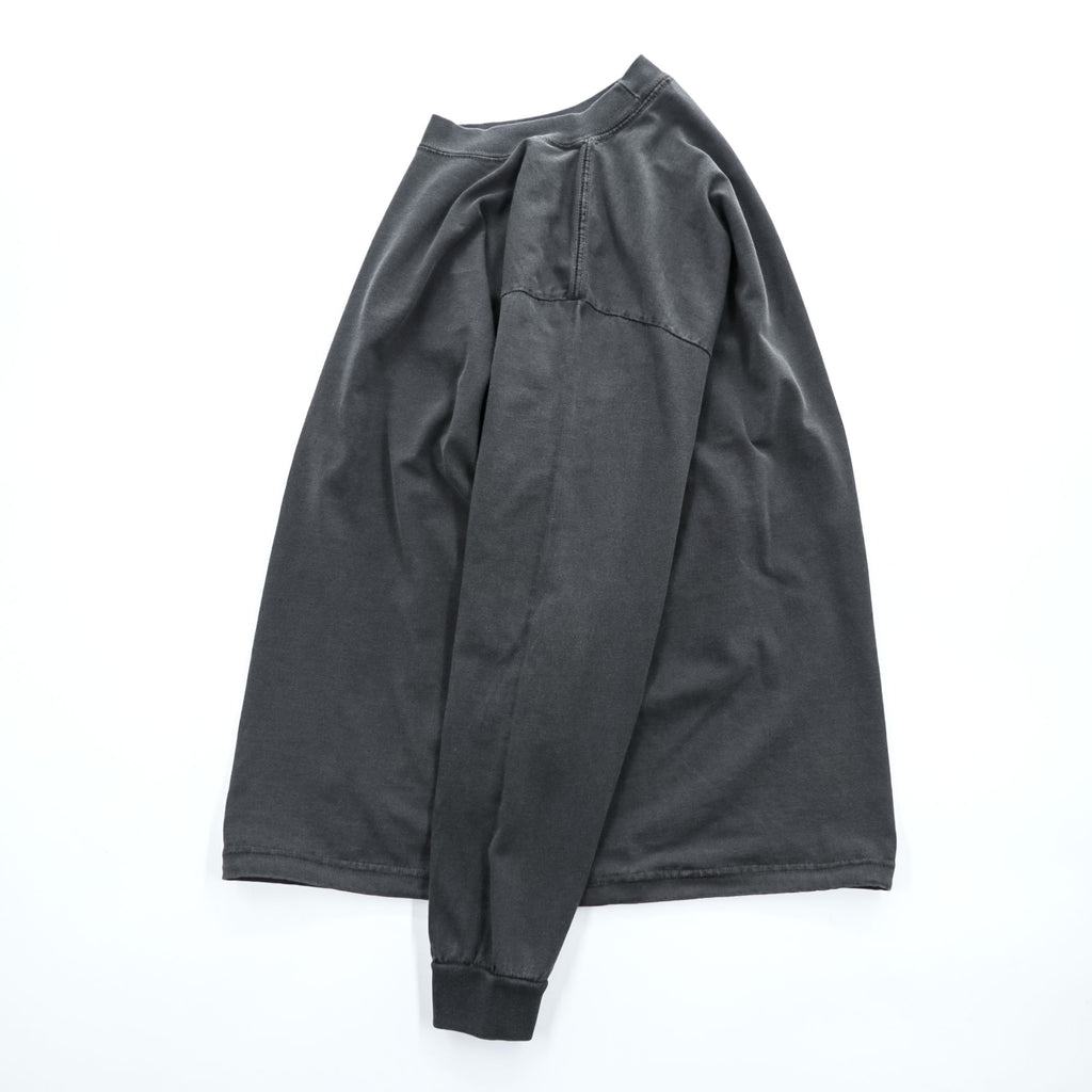 SHAKA 長袖 ロングスリーブ Tシャツ ロンT M グレー ヴィンテージ加工 CUSTOM 7.5OZ MAX HEAVYWEIGHT L/S GARMENT DYE