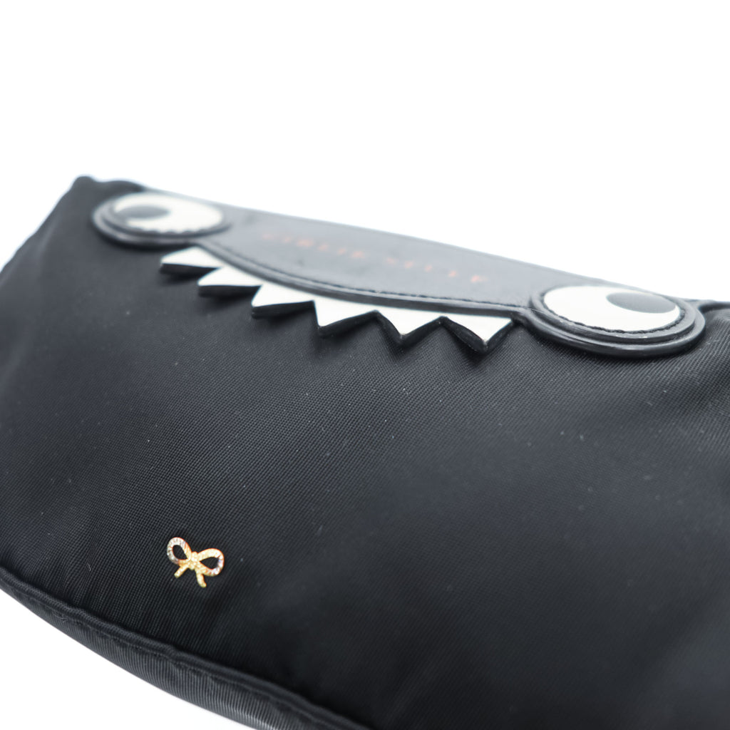 ANYA HINDMARCH コスメ ポーチ GIRLIE STUFF MONSTER EYES アイズ ブラック