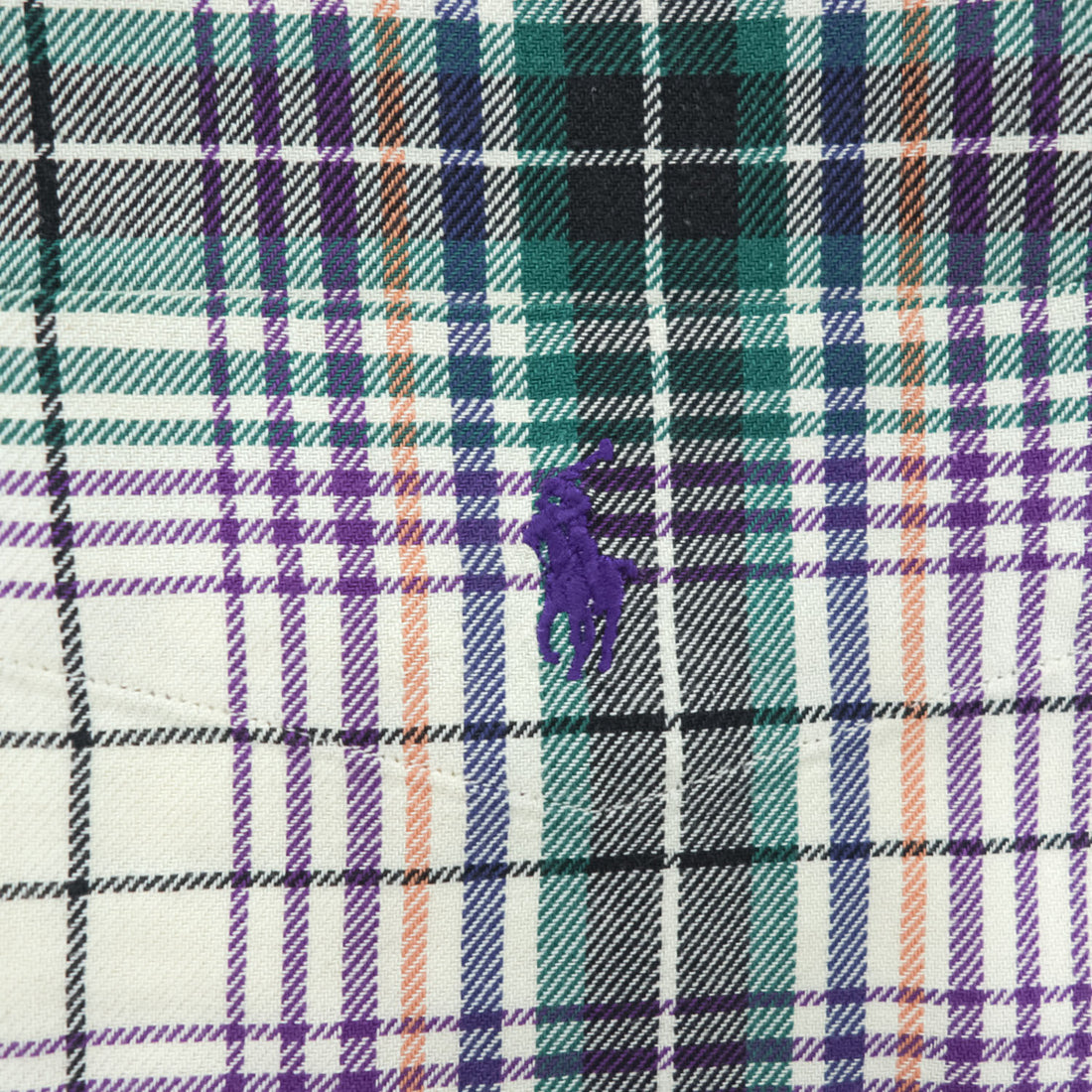 Polo Ralph Lauren 90年代 ヴィンテージ 長袖 チェックシャツ L ベージュ マルチカラー LOWELL SPORT スモールポニー ロゴ 刺繍