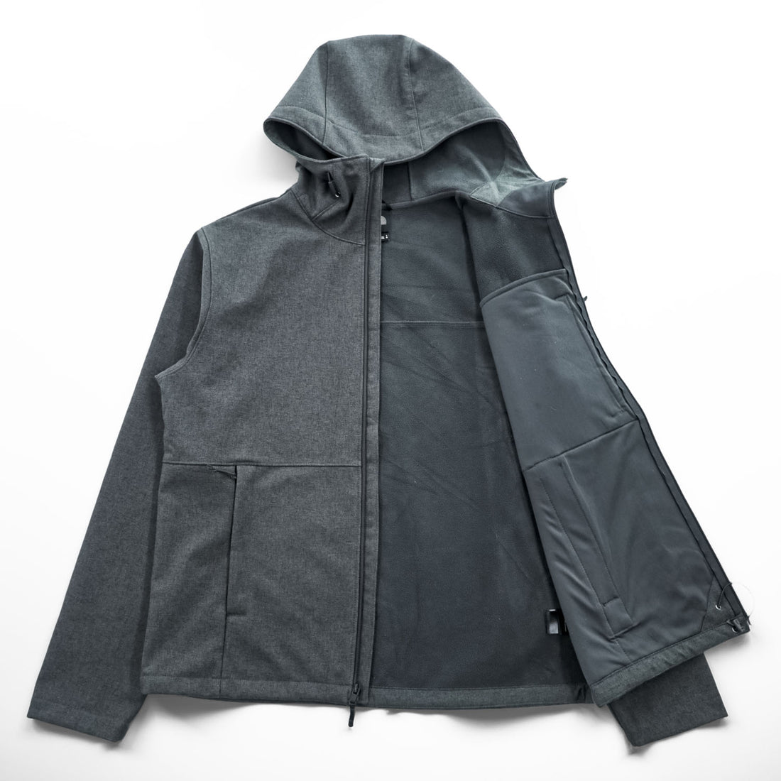 THE NORTH FACE マウンテンパーカー ソフトシェルジャケット L グレー 防水 WINDWALL フリースライナー NF0A4R27DYZ