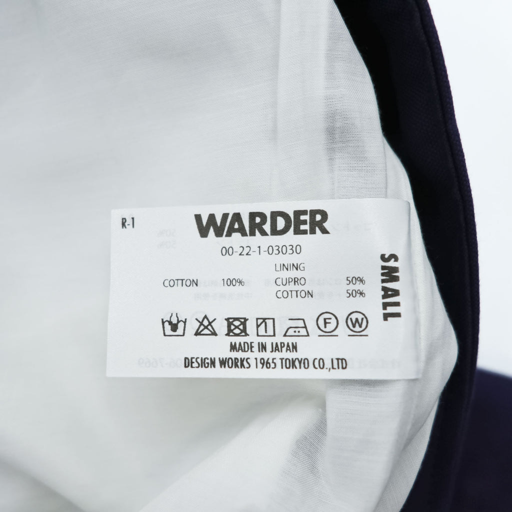 WARDER 日本製 M65 ミリタリー カーゴパンツ FINX OX NEW M65 TROUSERS S ネイビー ワイド ドローコード 00-22-1-03030