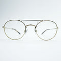 NEW.  ダブルブリッジ ラウンドメタル メガネ MAYBECK ボストン ゴールド NEWMAN 46_22-145-C2