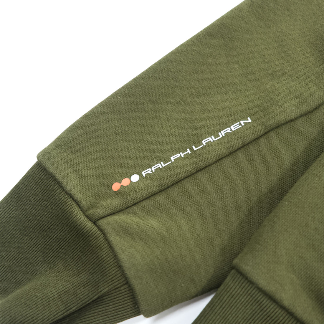 RLX Ralph Lauren ハーフジップ スウェット トレーナー L カーキ グリーン 胸ポケット