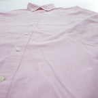 L.L.Bean 長袖 シャツ L ピンク TRIM FIT ドビー織 ストライプ 胸ポケット 0HBX9