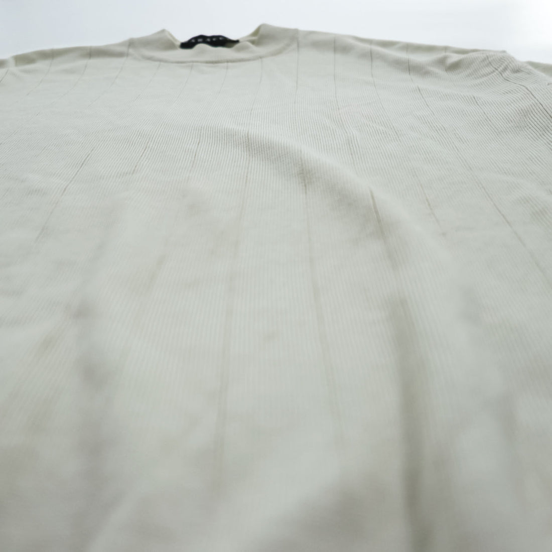 BARACUTA 90年代 ヴィンテージ 半袖 モックネック ニット セーター XL ホワイト
